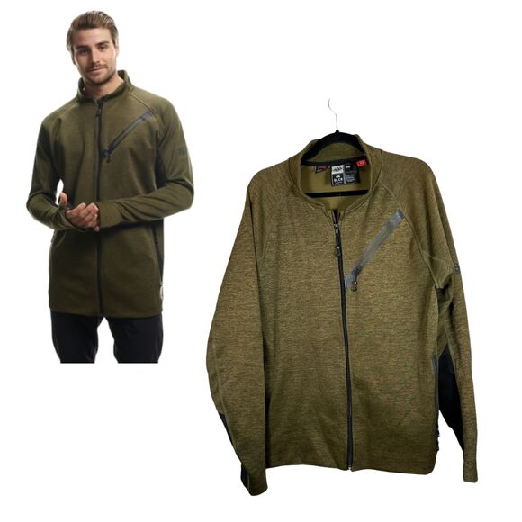 686 GLCR Collection Project Rouge Zip Tech Fleece Thermal Green Men's Medium - Picture 1 of 7